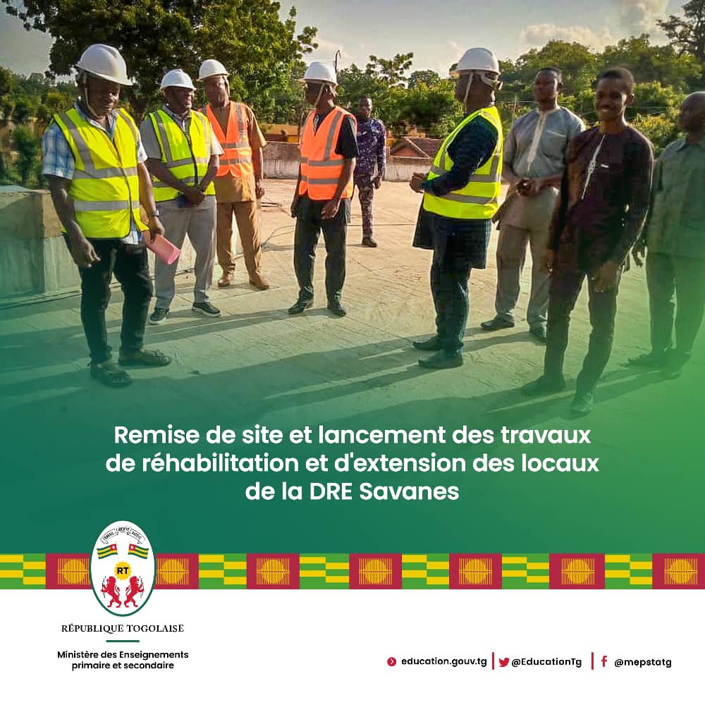 Toujours des travaux de construction d’infrastructures scolaires pour la vitalité de l’école togolaise