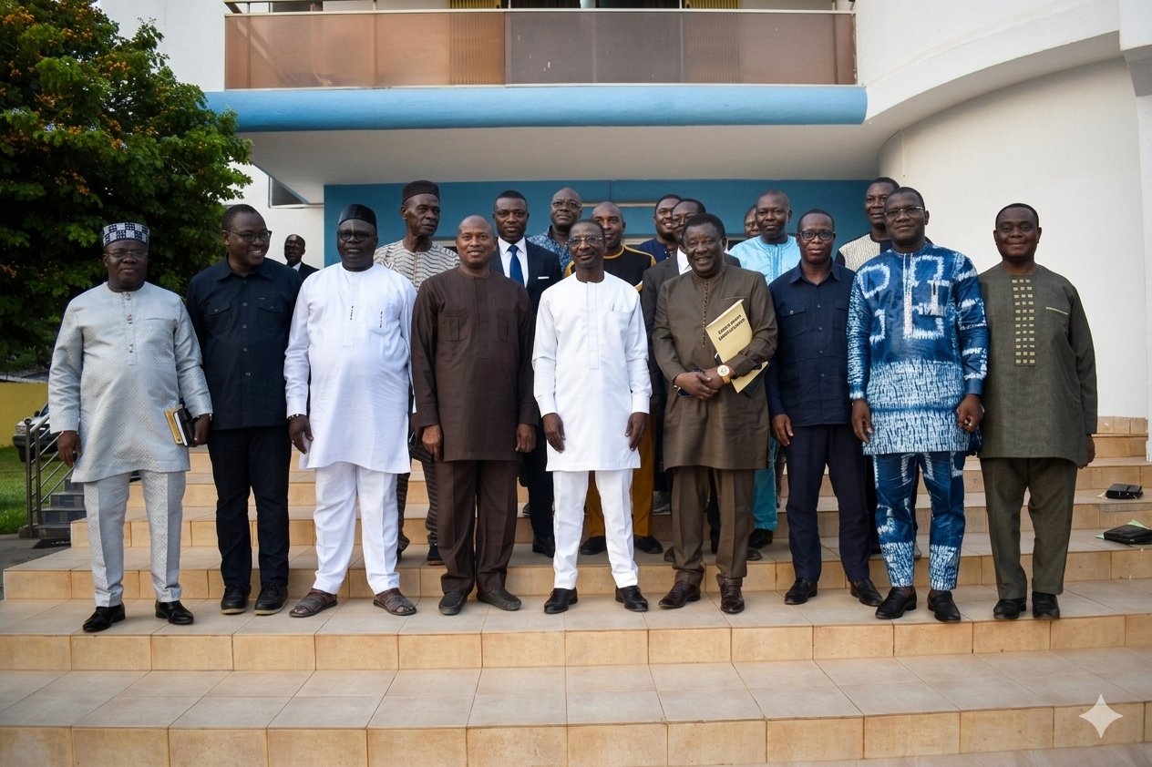 Le ministre de l’Éducation nationale, Mama Omorou, a présidé ce vendredi 7 mars 2026, au siège du Fonds national d’apprentissage, de formation et de perfectionnement professionnels (FNAFPP), une réunion avec les membres du comité de gestion de l’institution. Cette rencontre a été l’occasion pour lui, de partager les grandes orientations de la feuille de route stratégique du ministère de l’Éducation nationale, afin d’en imprégner les membres du comité de gestion du FNAFPP