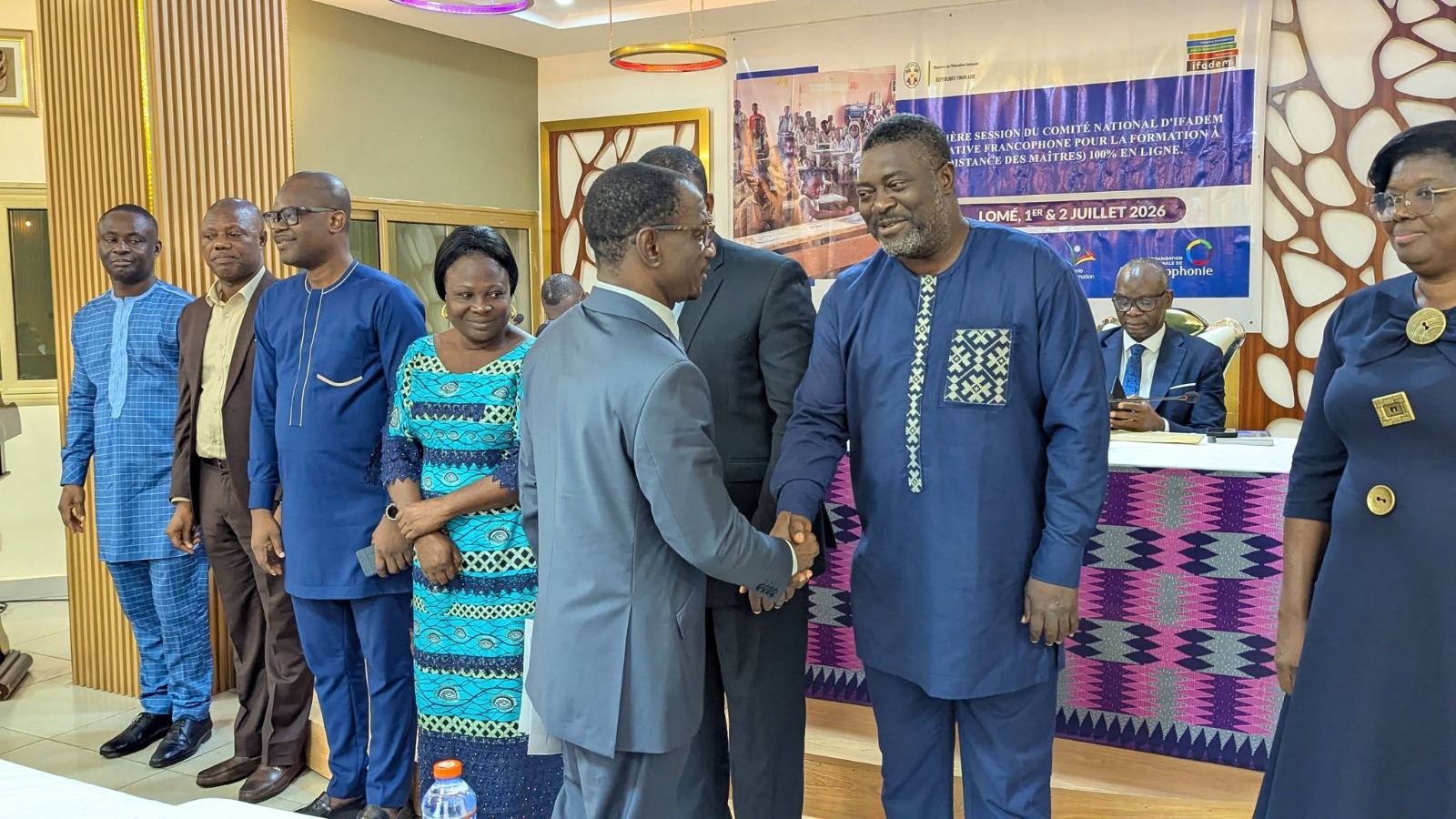 Le Ministère de l'Éducation nationale a officiellement lancé ce mercredi, les travaux de la première session du Comité national du dispositif IFADEM 100 % en ligne, organisée en collaboration avec l'institut de la Francophonie pour l'éducation et la formation (IFEF) de l'organisation internationale de la Francophonie (OIF). La cérémonie d'ouverture s'est déroulée en présence du ministre de l’Education nationale et du coordonnateur de l'IFADEM venu du Sénégal, témoignant de l'engagement des partenaires techniques à accompagner le Togo dans cette nouvelle étape de la formation des enseignants.